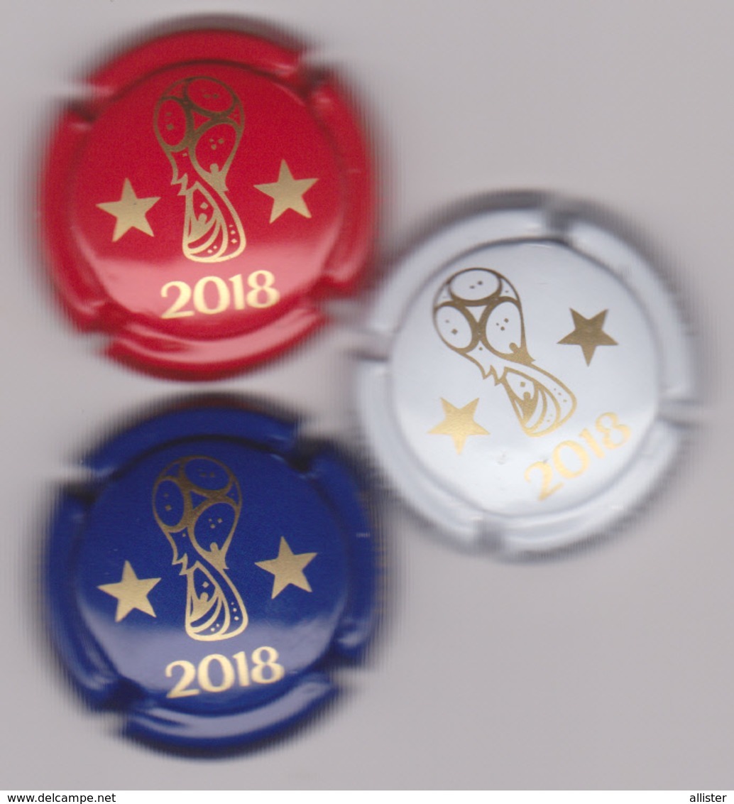 Capsule Champagne CLERGEOT Daniel ( Nr ; Série De 3 Capsules Coupe Du Monde 2018 ) {S03-19} - Autres & Non Classés