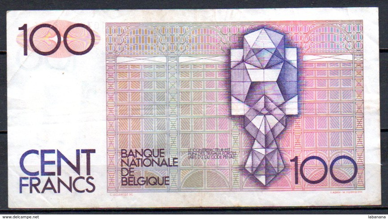 Belgique Billet De 100 Francs 1978-81 107 - 100 Francs