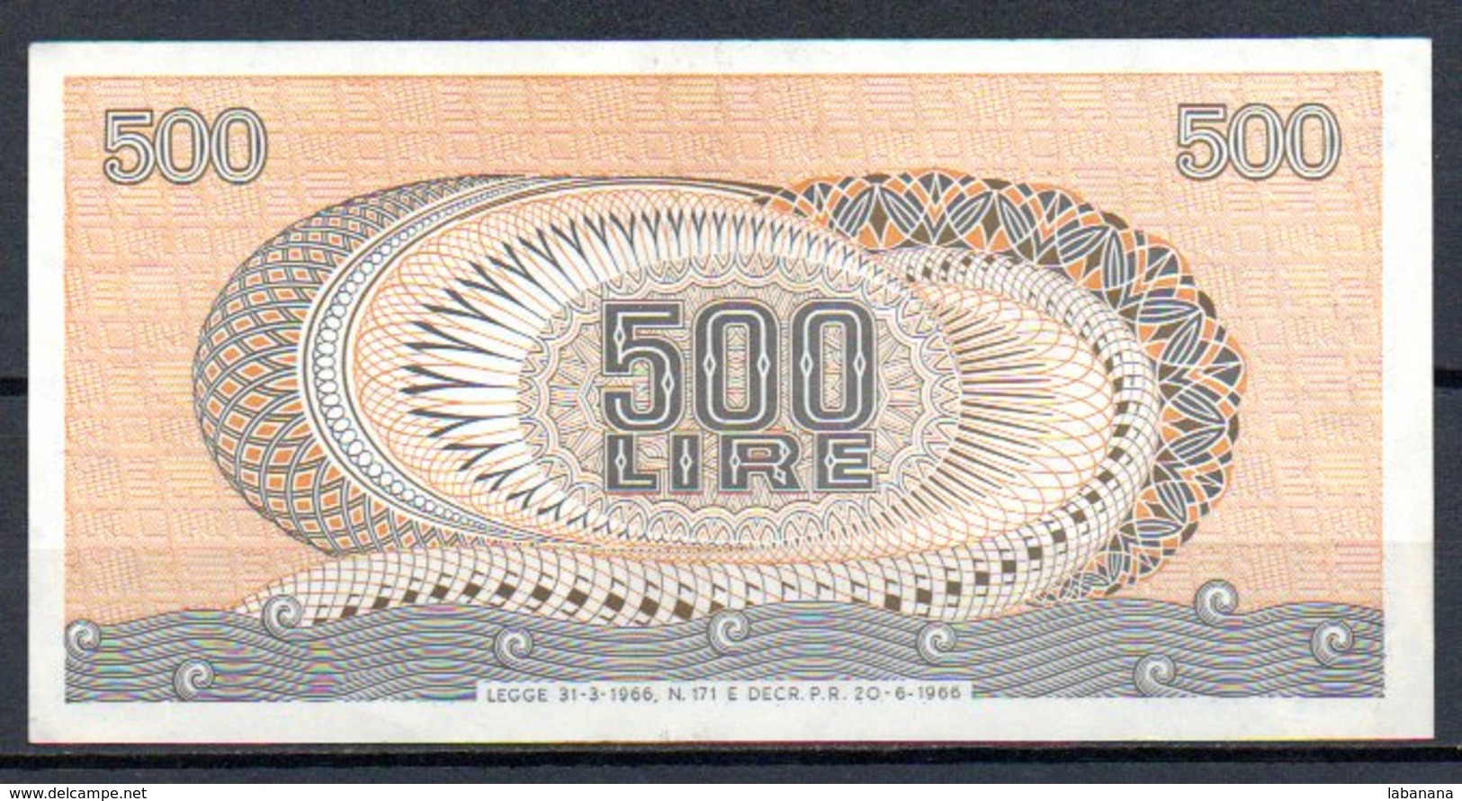 Italie Billet De 500 Lire 1966 X12 - 500 Lire