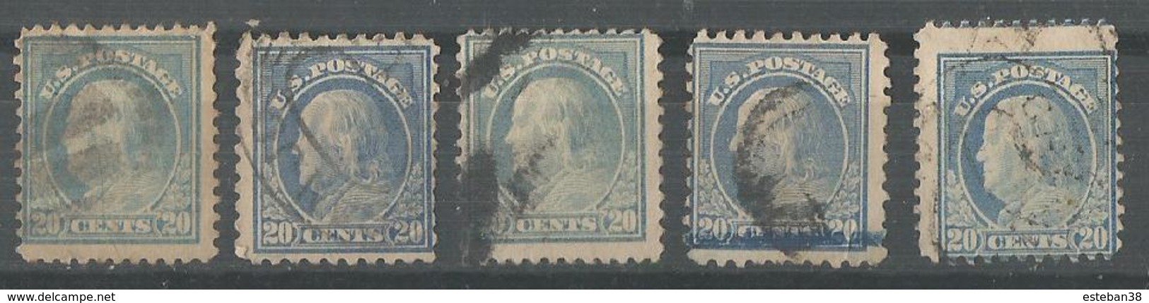 Franklin 20c Blue - Used Stamps