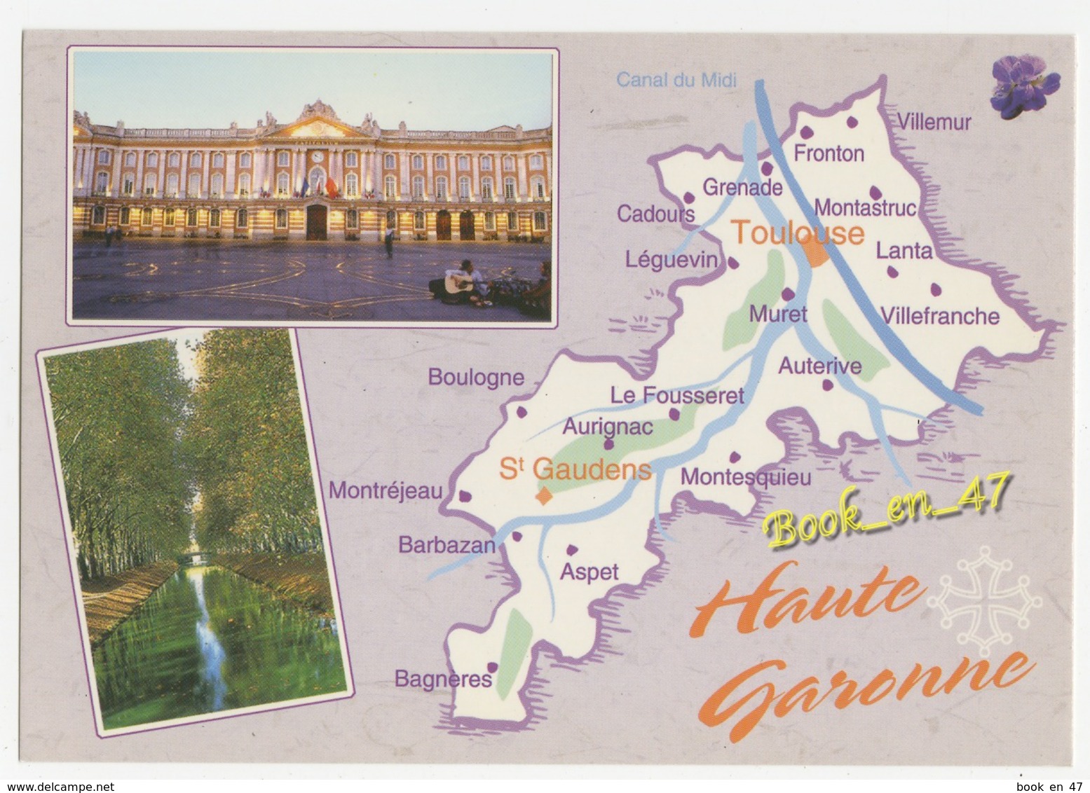 {79231} 31 Haute Garonne , Carte Et Multivues ; La Capitole De Toulouse , Le Canal De Brienne - Cartes Géographiques