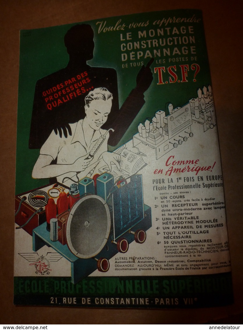 1951 MÉCANIQUE POPULAIRE:Faire encadrement de porte;Contre maladie des pins;Construire avec des agglos pierre-ponce; etc