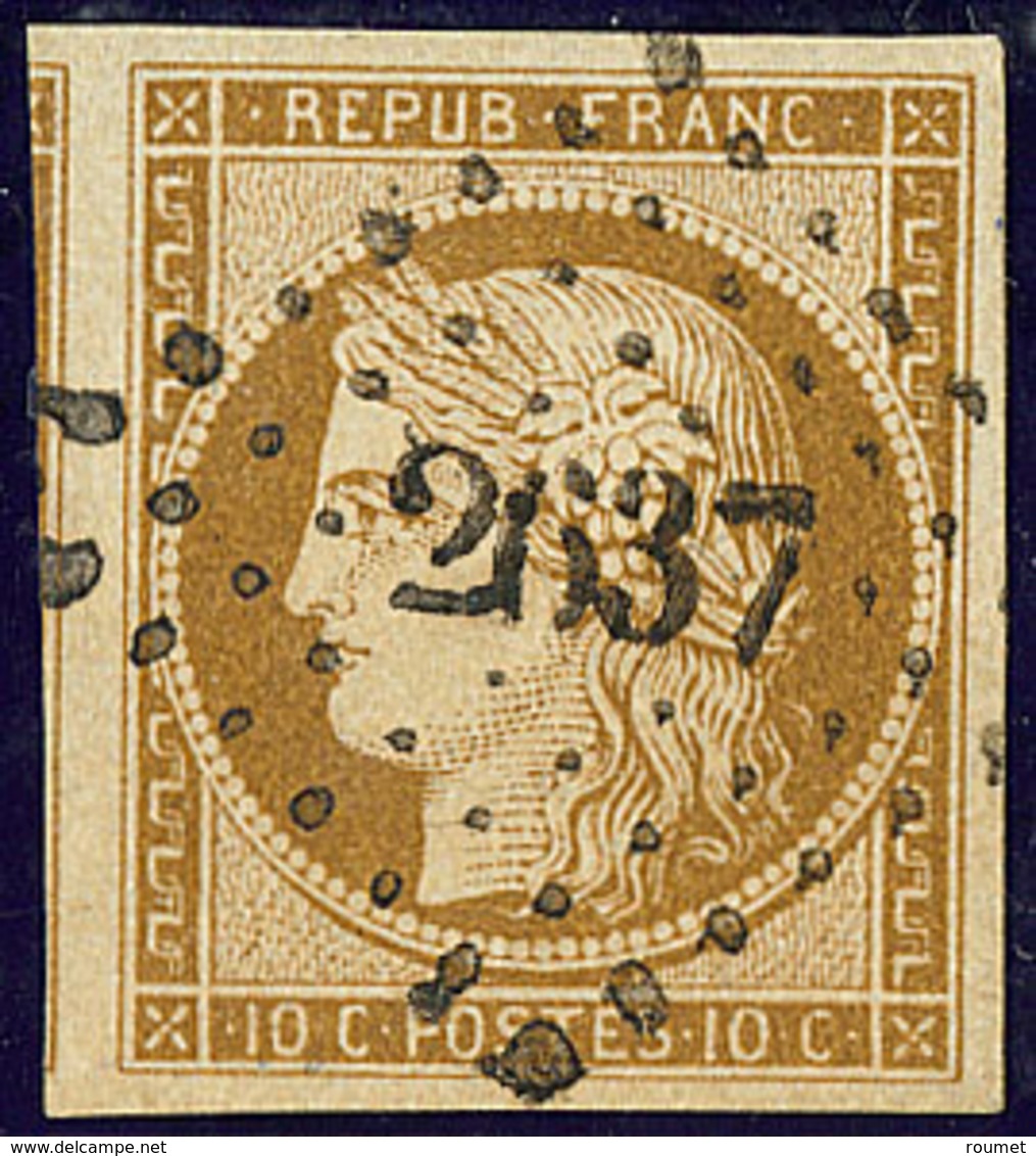 No 1a, Un Voisin, Nuance Foncée, Obl Pc 2637. - TB - 1849-1850 Ceres