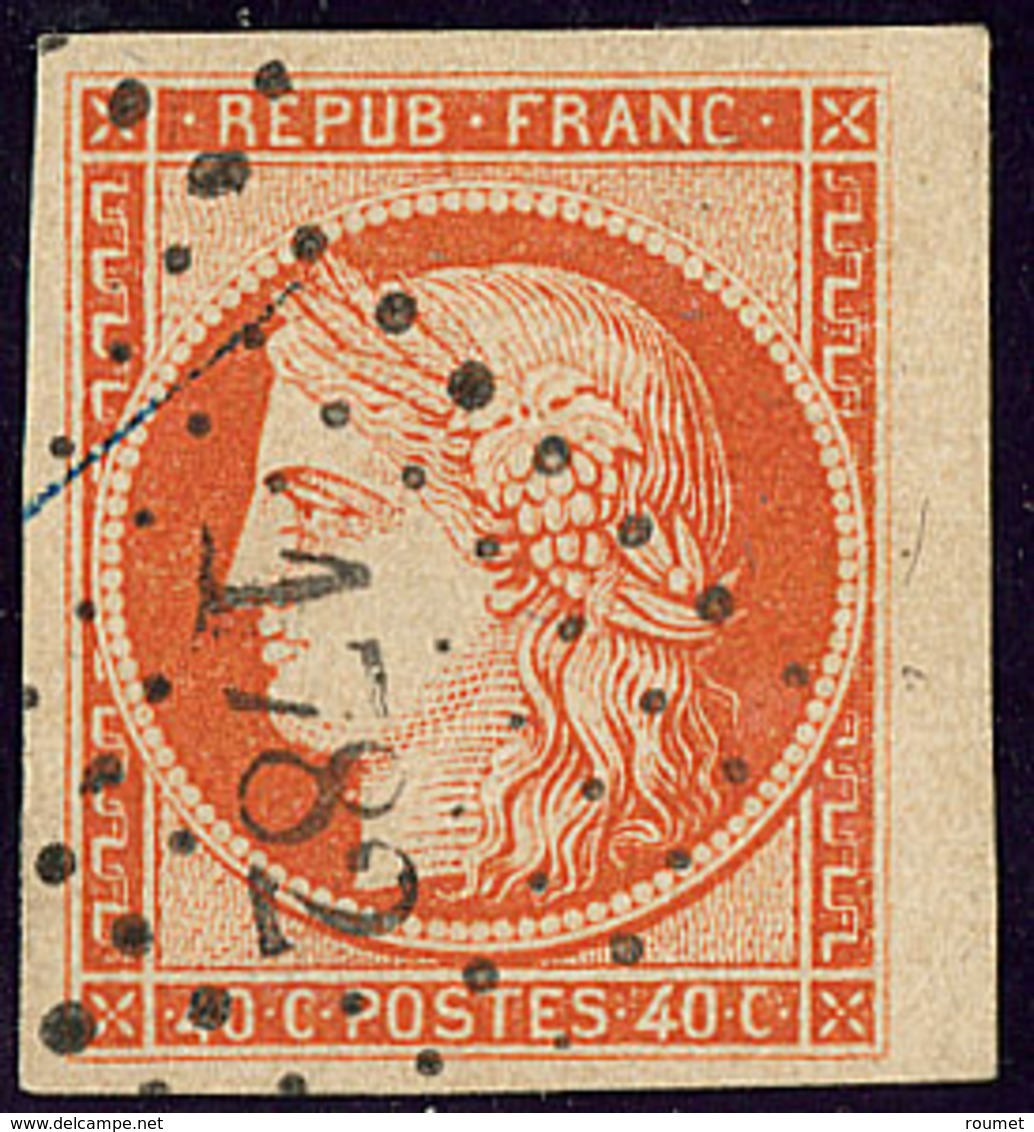 No 5a, Orange Vif, Bdf, Obl Pc 1782, Jolie Pièce. - TB - 1849-1850 Cérès