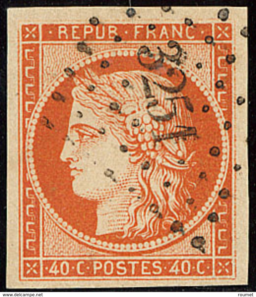 No 5b, Orange Foncé, Obl Pc 3251, Jolie Pièce. - TB - 1849-1850 Ceres