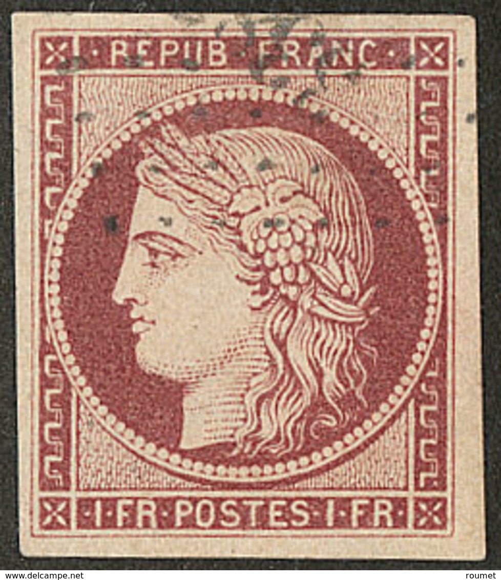 No 6b, Obl Pc, Jolie Pièce. - TB. - R - 1849-1850 Cérès