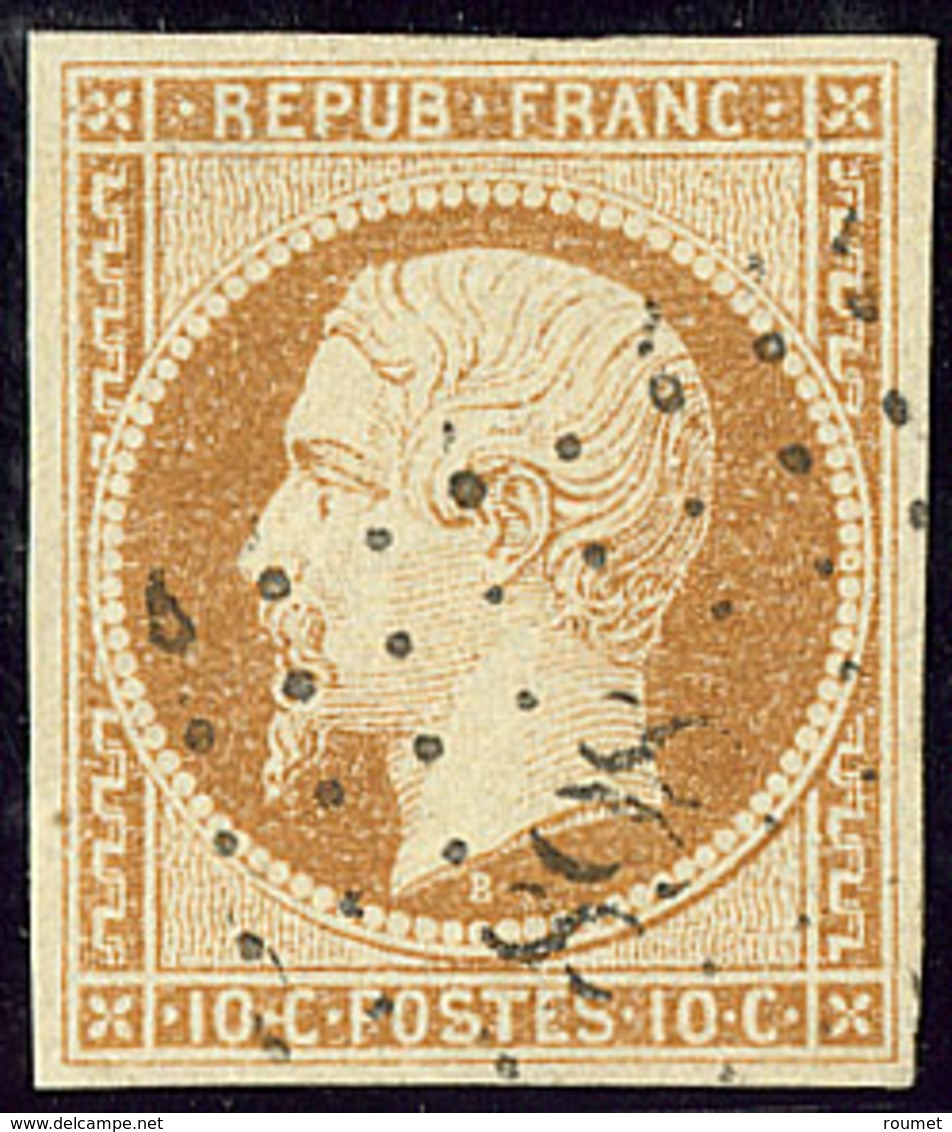 No 9, Obl Pc 898, Pelurage Au Verso Mais Superbe D'aspect - 1852 Louis-Napoleon