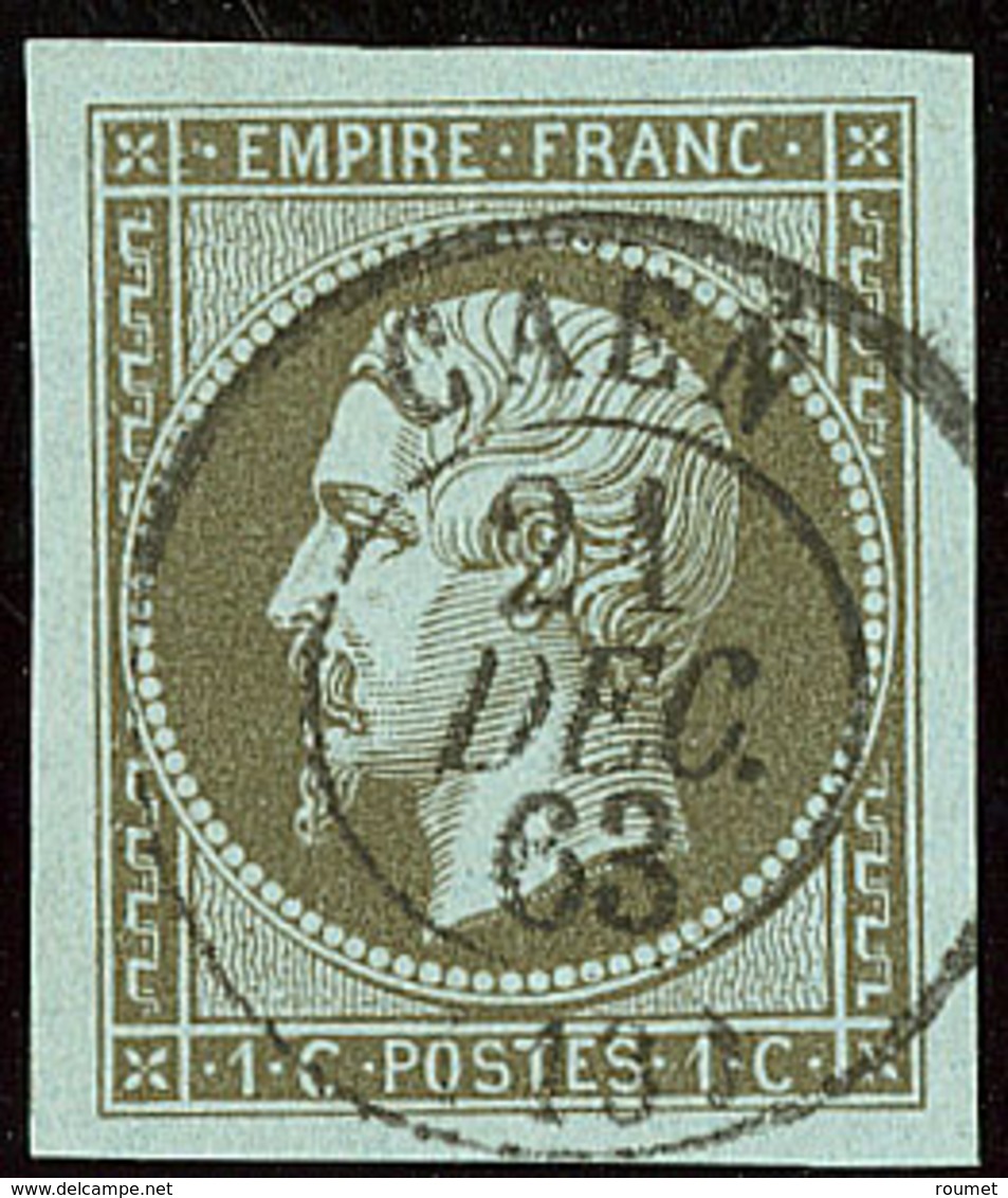 No 11, Obl Cad 15 Caen 21 Déc 63, Ex Choisi. - TB - 1853-1860 Napoléon III