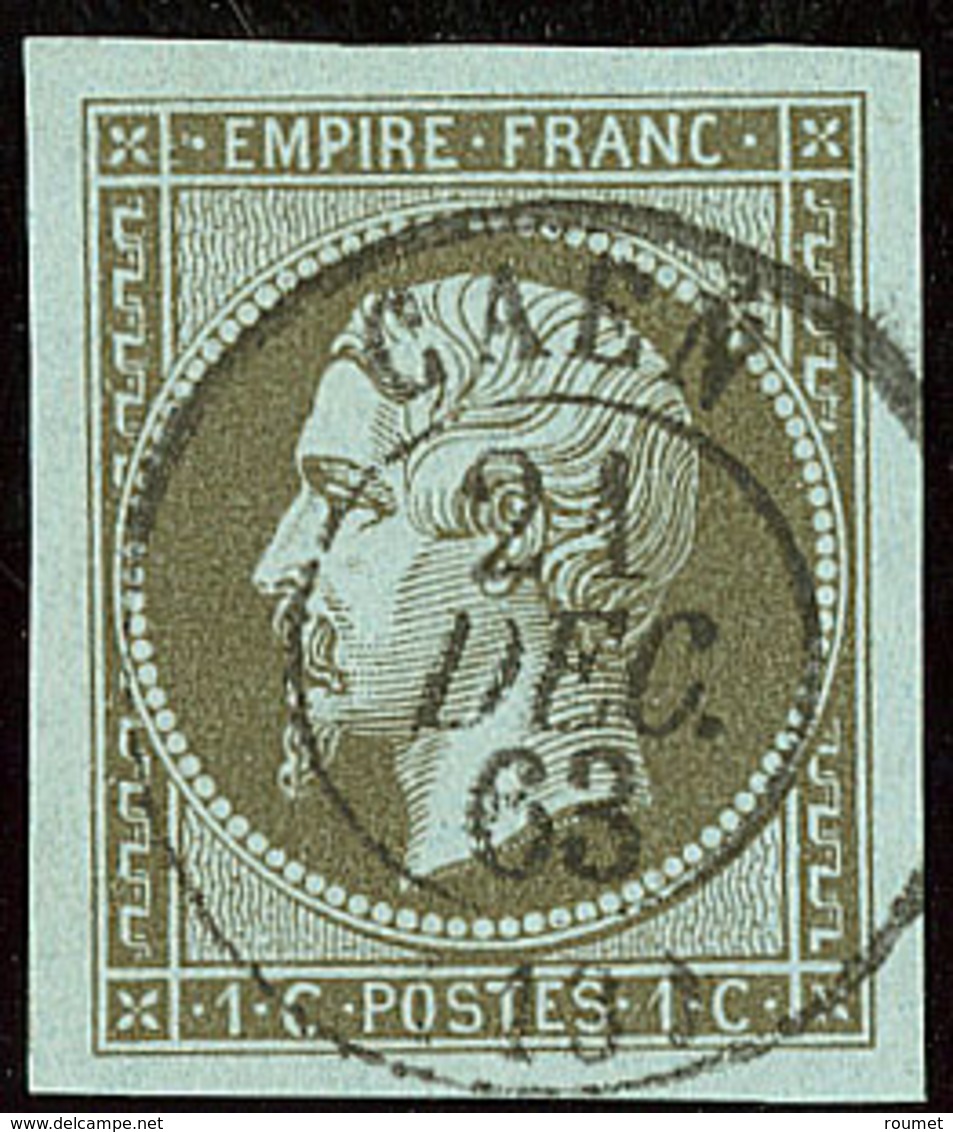 No 11, Obl Cad 15 Caen 21 Déc 63, Ex Choisi. - TB - 1853-1860 Napoléon III.