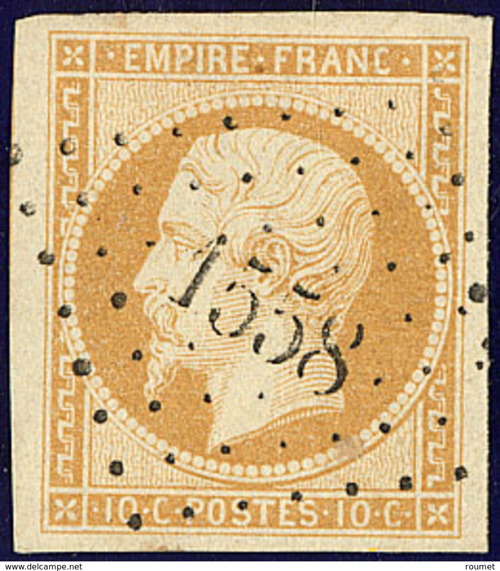 No 13Aa, Jaune Citron, Un Voisin, Ex Choisi. - TB - 1853-1860 Napoléon III.