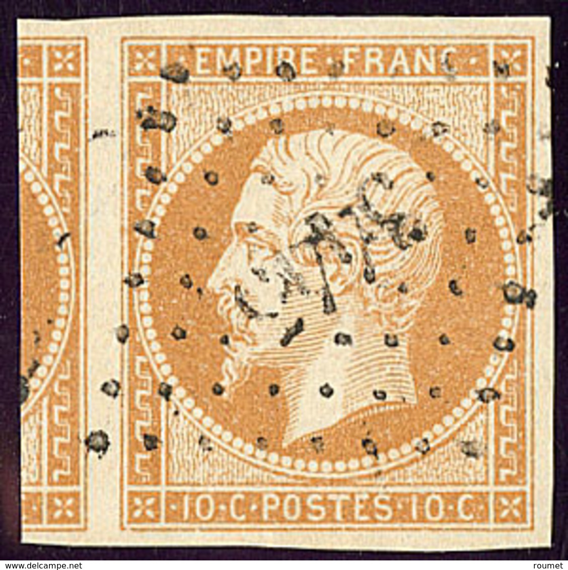 No 13Ab, Bistre-orange, Un Voisin. - TB - 1853-1860 Napoléon III