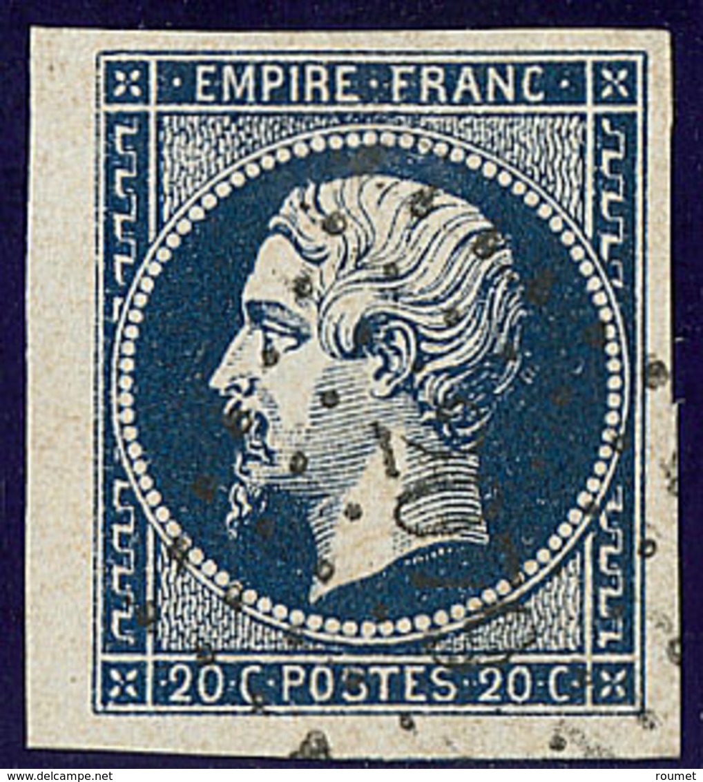 No 14Ab, Bleu-noir, Petit Bdf, Obl Pc 2079, Jolie Pièce. - TB - 1853-1860 Napoleon III