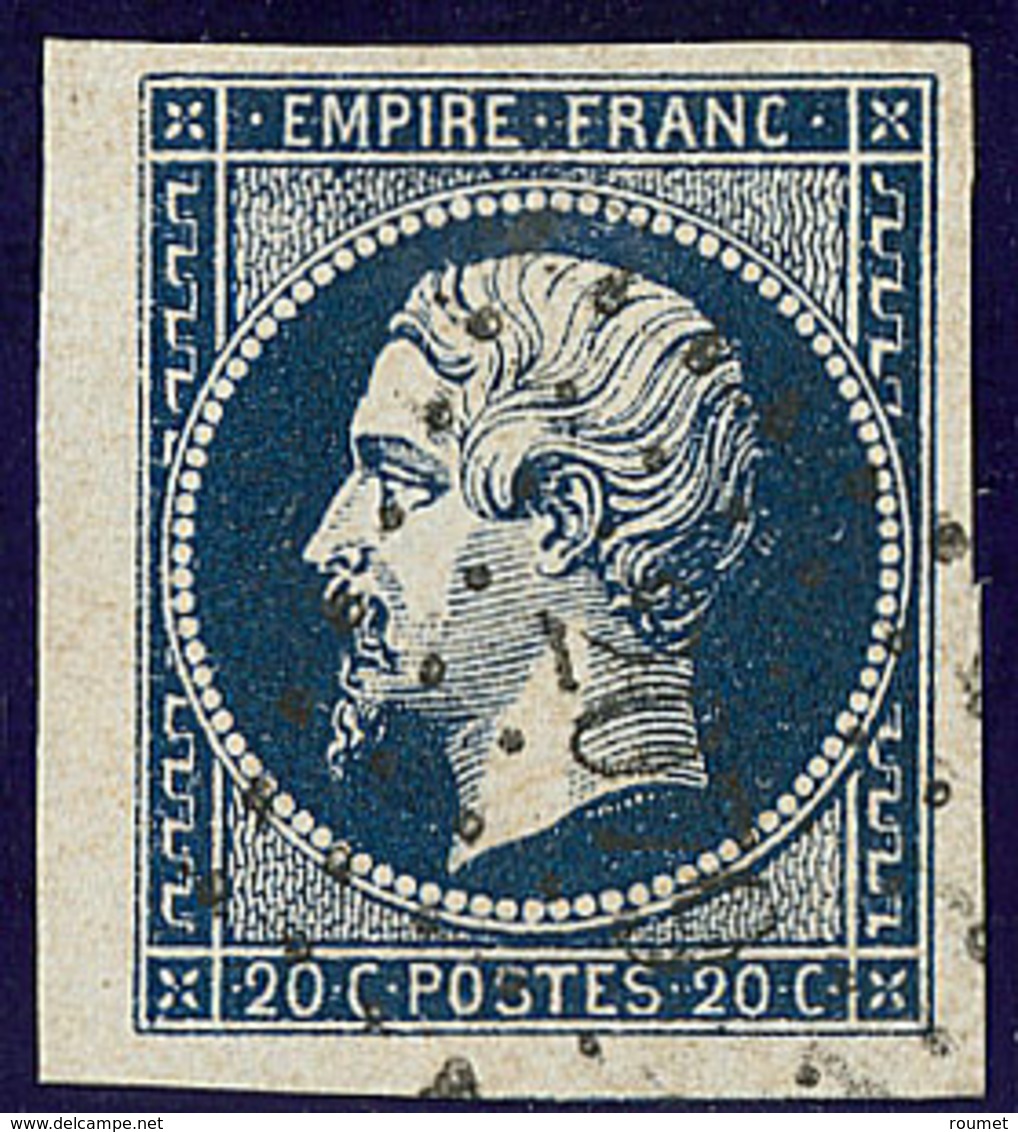 No 14Ab, Bleu-noir, Petit Bdf, Obl Pc 2079, Jolie Pièce. - TB - 1853-1860 Napoléon III.