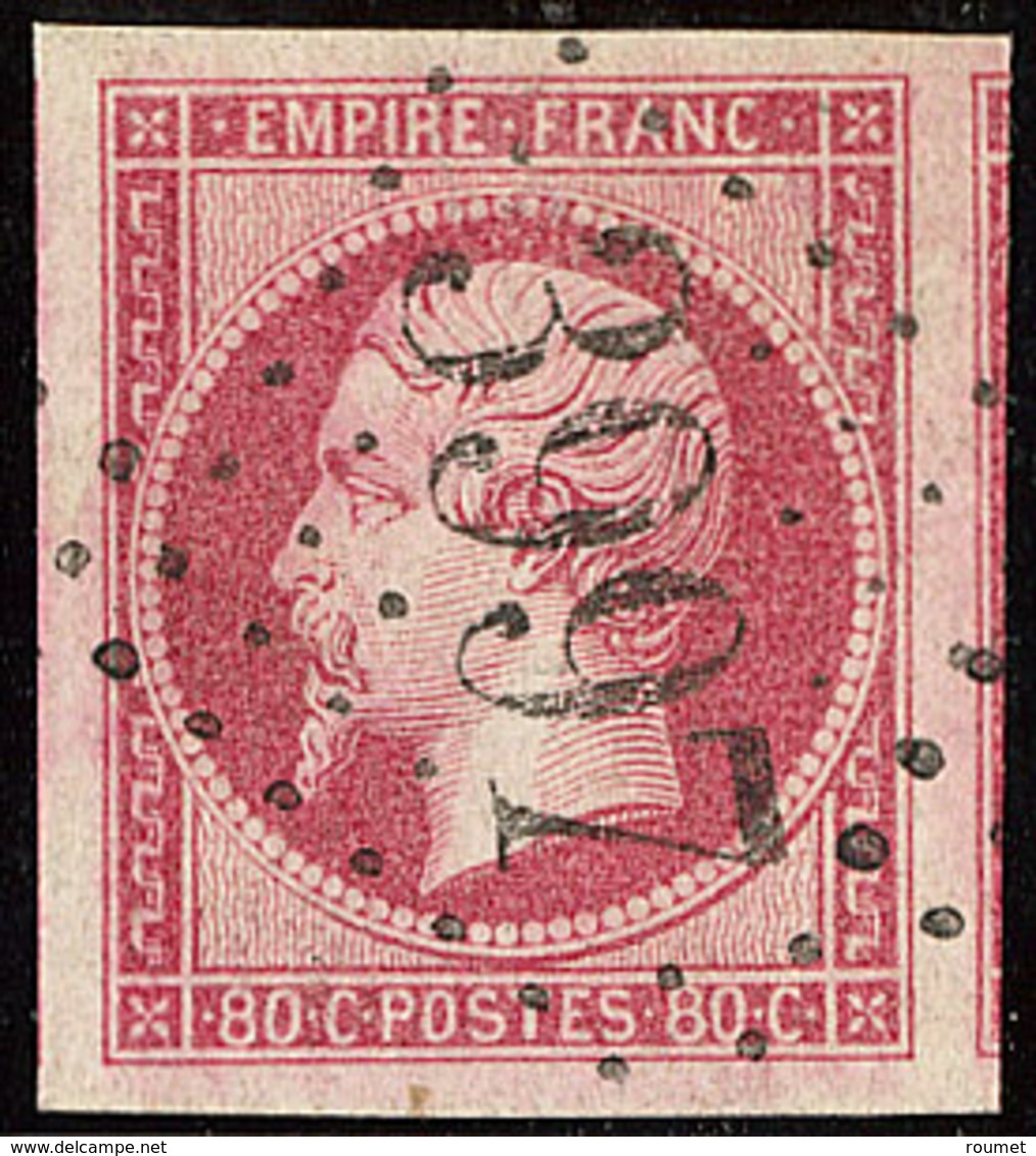 No 17B, Deux Voisins, Obl Gc 3997, Superbe - 1853-1860 Napoleon III