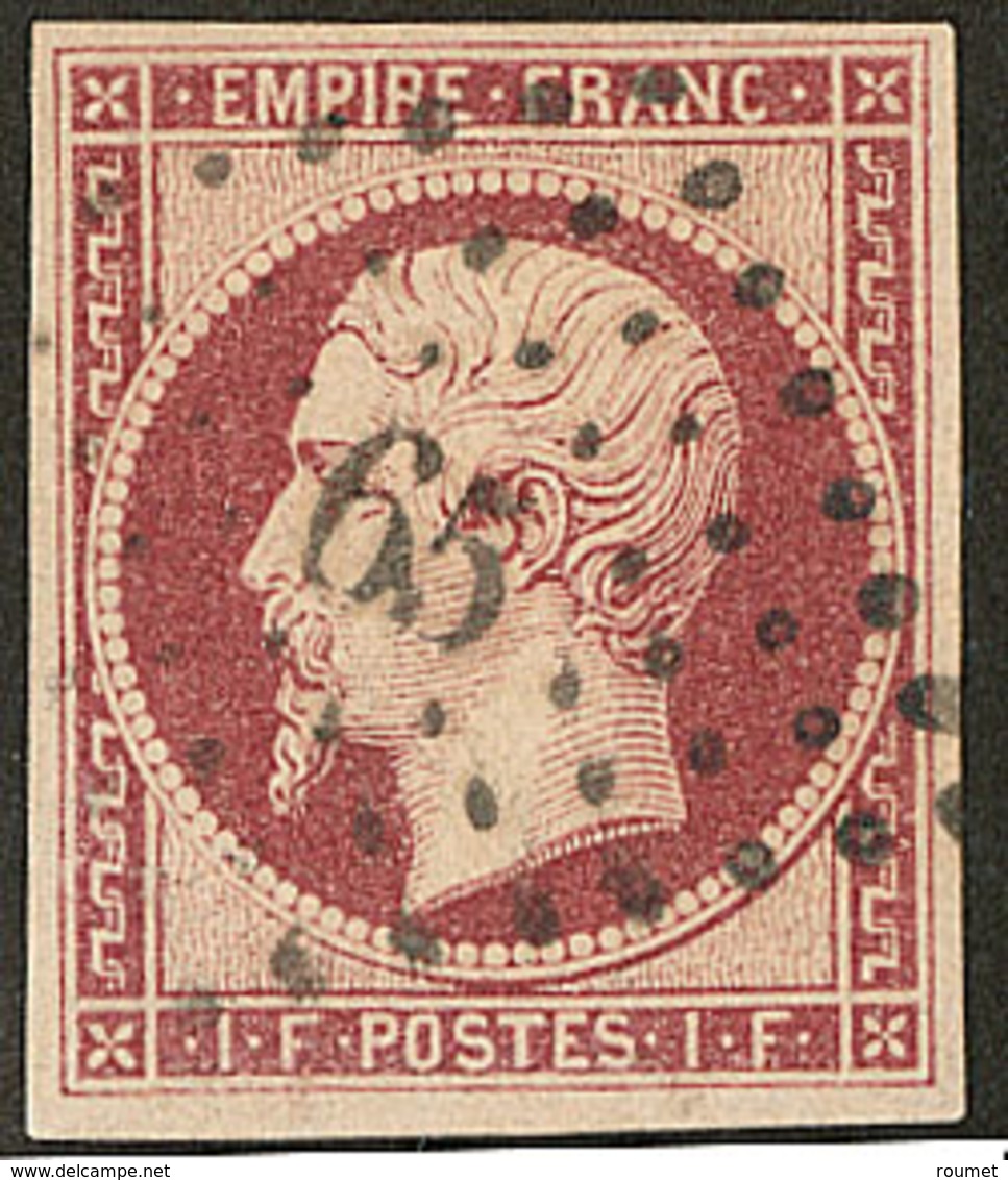 No 18, Obl Pc 65, Très Jolie Pièce. - TB. - R - 1853-1860 Napoleon III