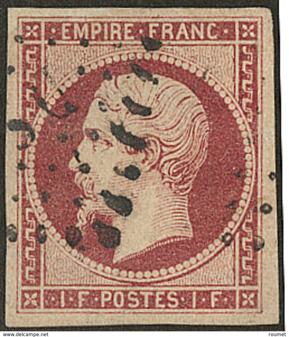 No 18, Obl Losange Romaine, Réparé, TB D'aspect - 1853-1860 Napoléon III.