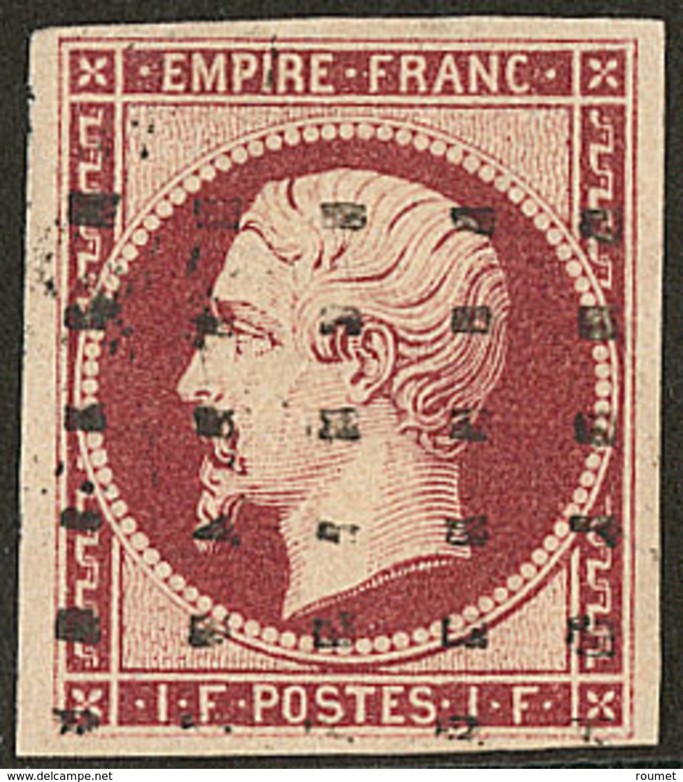 No 18a, Belle Nuance Foncée, Obl Gros Points, Très Jolie Pièce. - TB. - R - 1853-1860 Napoléon III