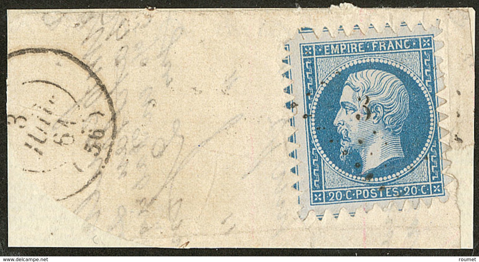 Piquages. Clamecy. No P11a Sur N°14B, Sur Petit Fragment Avec Cad De Juil 61. - TB (cote Maury) - 1853-1860 Napoléon III