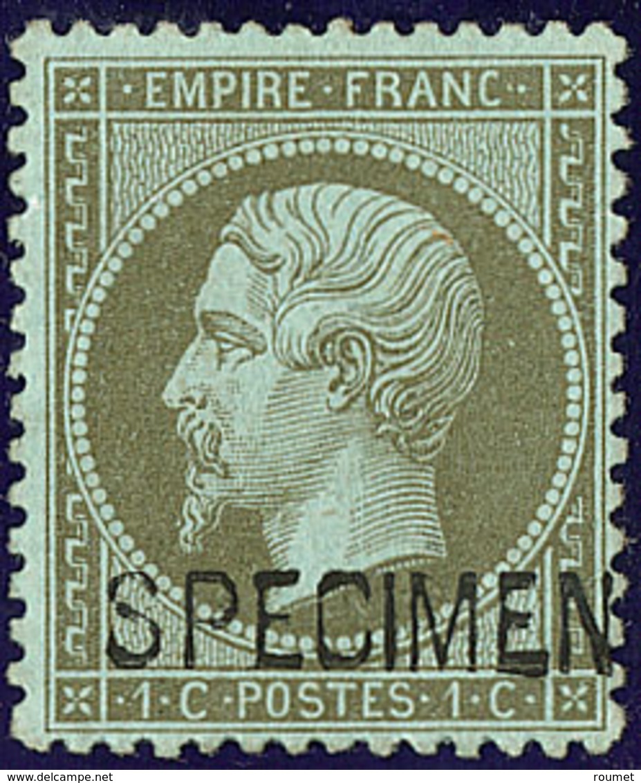 * Surchargé "SPECIMEN". No 19f, Très Frais. - TB - 1862 Napoléon III