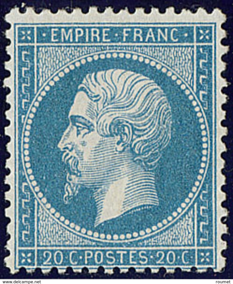 * No 22, Bleu, Nuance Foncée, Très Frais. - TB - 1862 Napoleon III