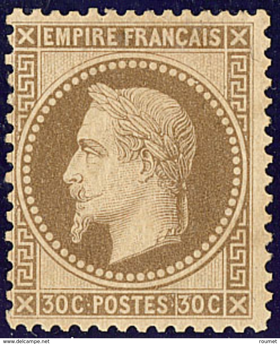 * No 30, Brun, Infime Point De Pelurage Au Verso Mais Très Frais Et TB - 1863-1870 Napoleon III With Laurels