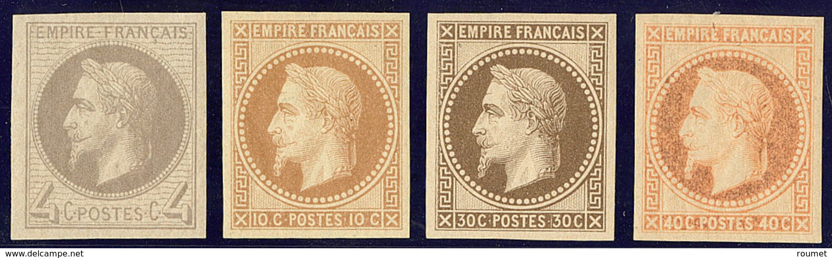 * Rothschild. Nos 27Bf, 28Aa, 30c, 31c. - TB - 1863-1870 Napoléon III Con Laureles