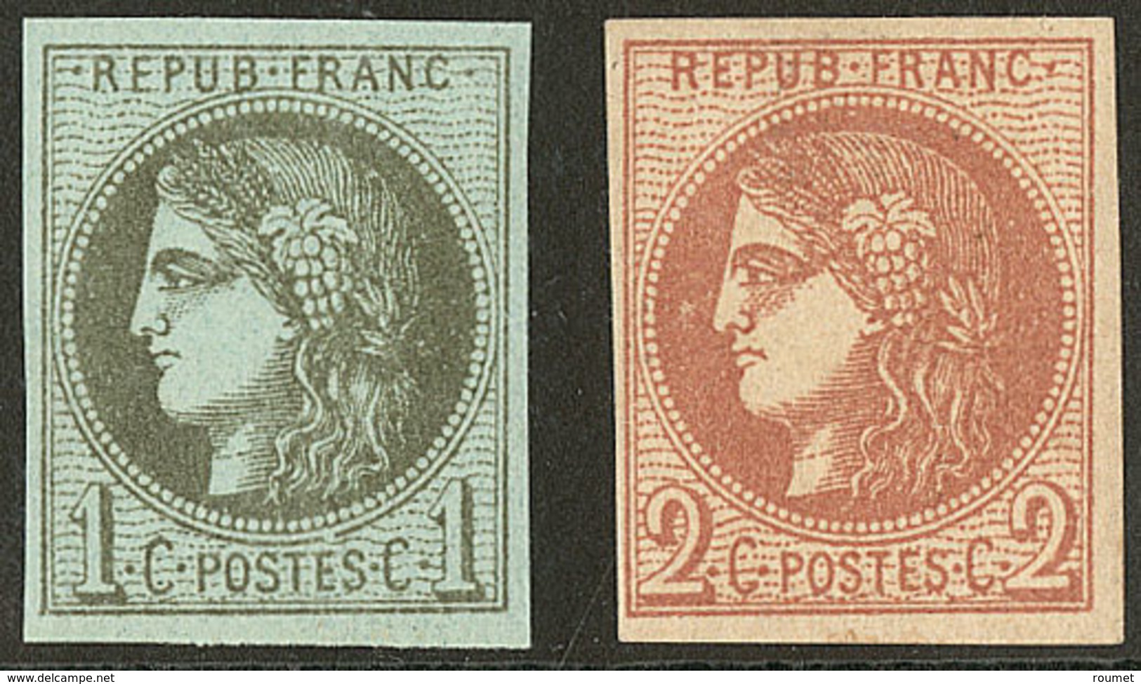 * Nos 39I, 40II. - TB - 1870 Uitgave Van Bordeaux