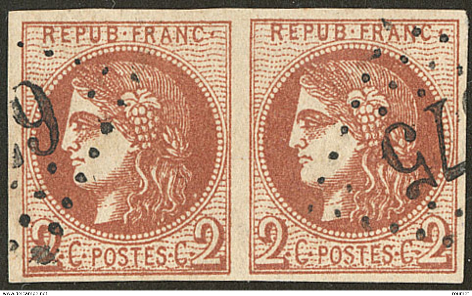 No 40II, Obl Gc 675. - TB - 1870 Emission De Bordeaux