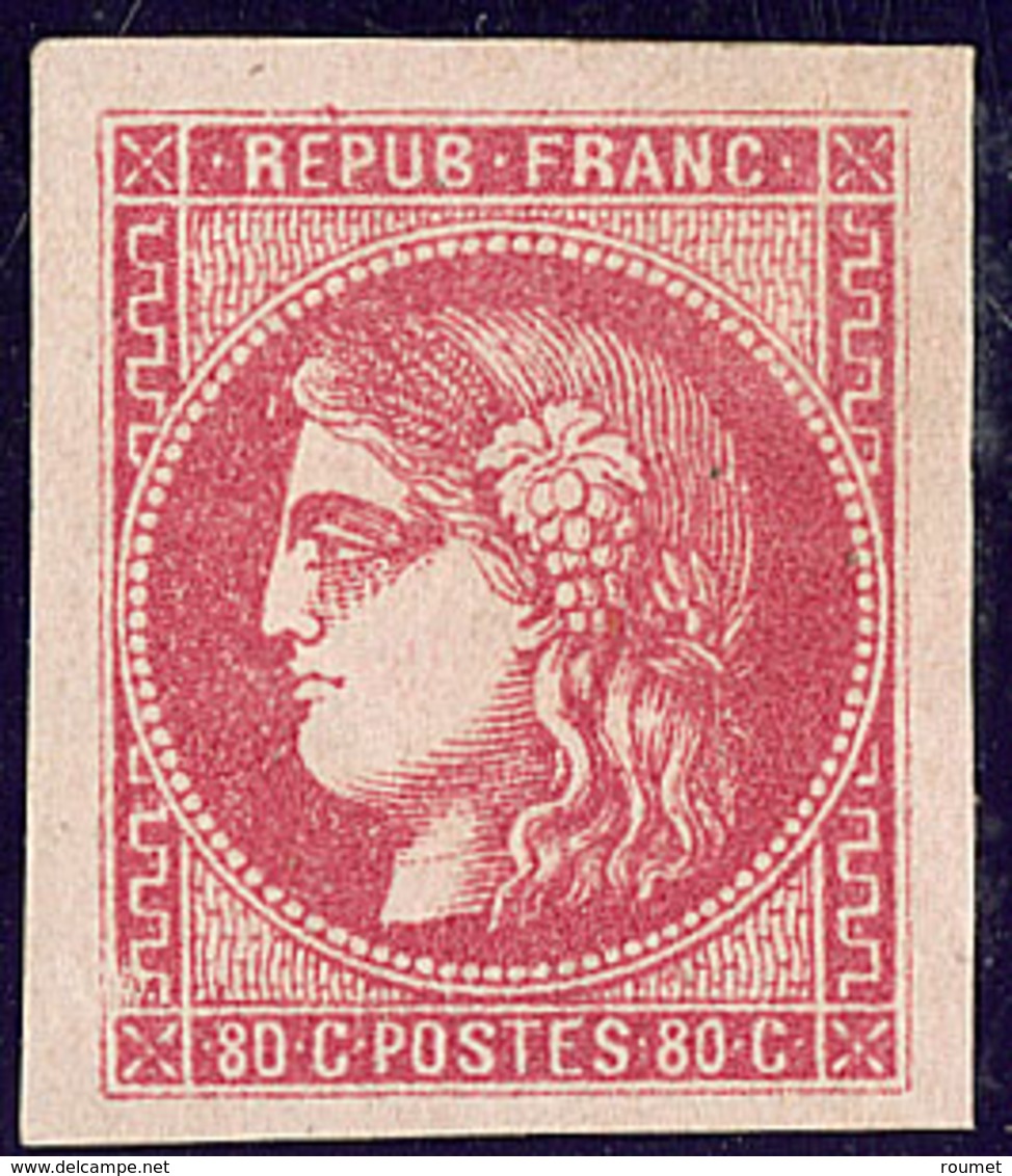 * No 49, Rose, Belles Marges, Très Frais. - TB - 1870 Bordeaux Printing