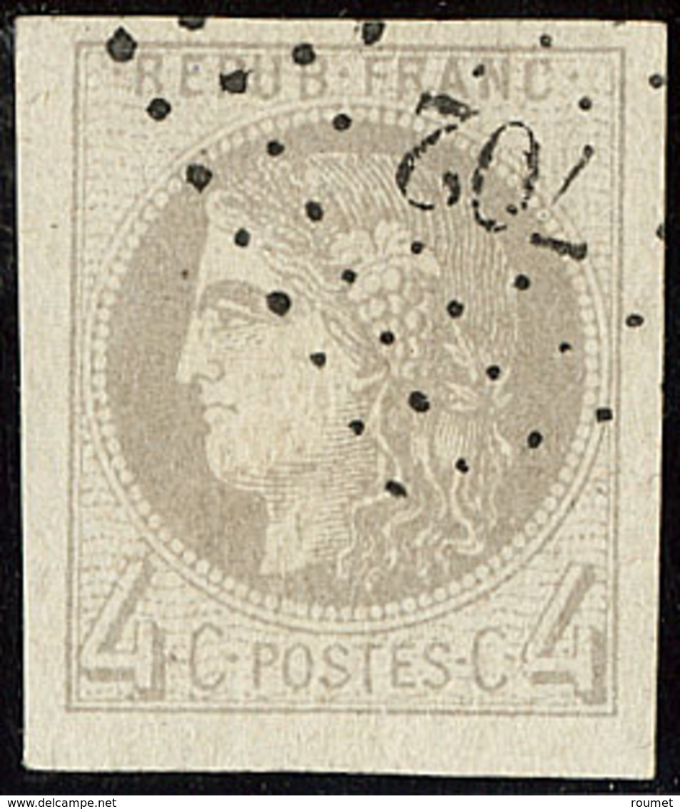 Oblitérations. Petits Chiffres Du Gros Chiffre. No 41II, Obl Pgc 702 De Calvi, Jolie Pièce. - TB - 1870 Bordeaux Printing