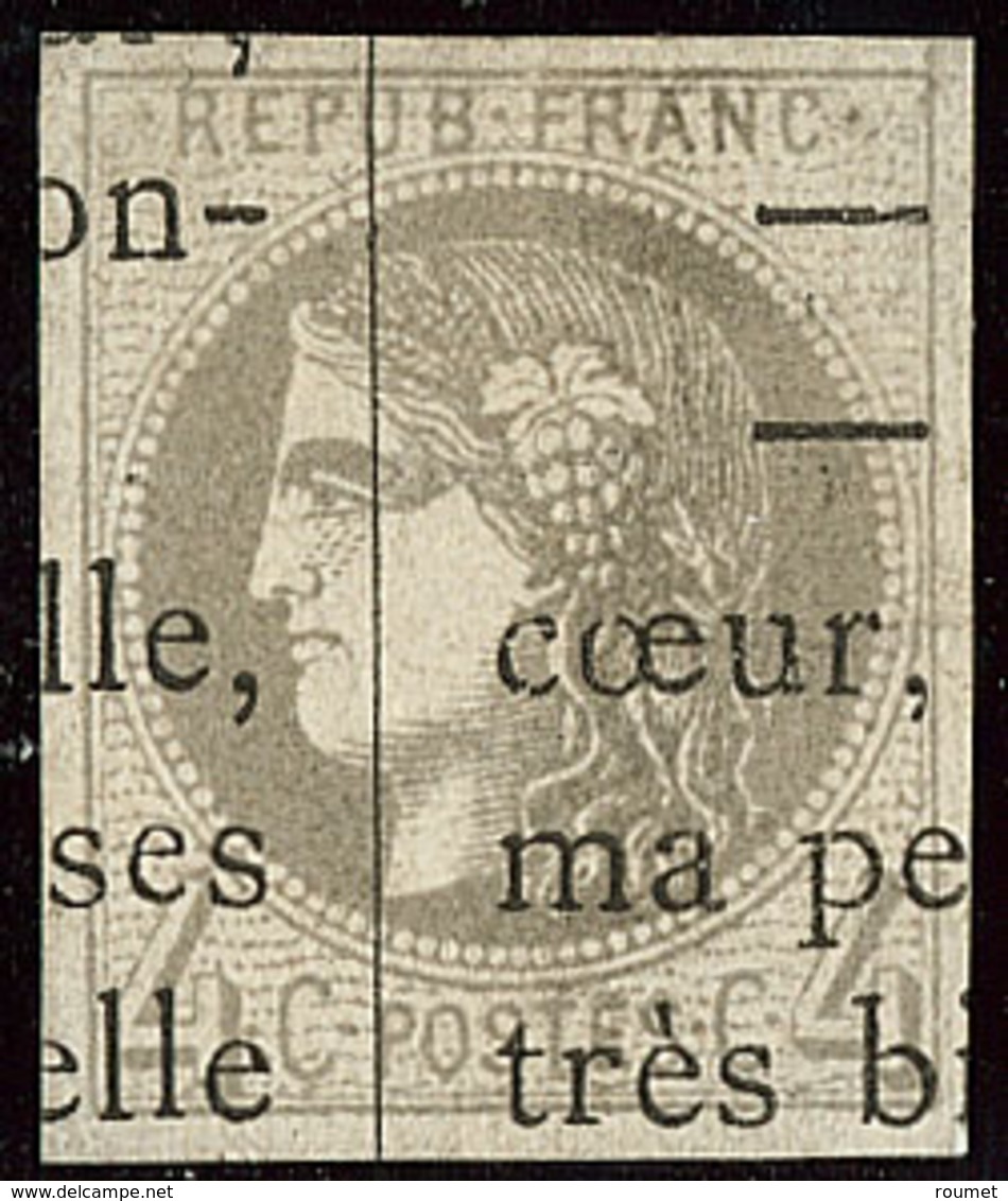 Oblitérations.Impression Typo. No 41II. - TB - 1870 Emission De Bordeaux