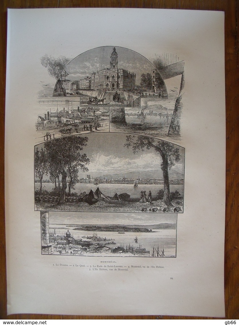 Canada, Montréal    Gravure    1880 - Collections