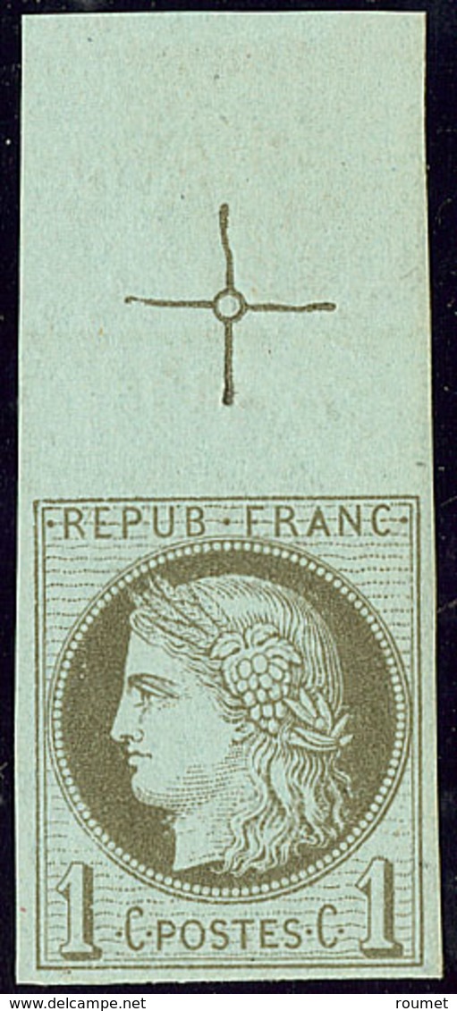 ** Non Dentelé. No 50c, Bdf Avec Croix De Repère. - TB - 1871-1875 Cérès