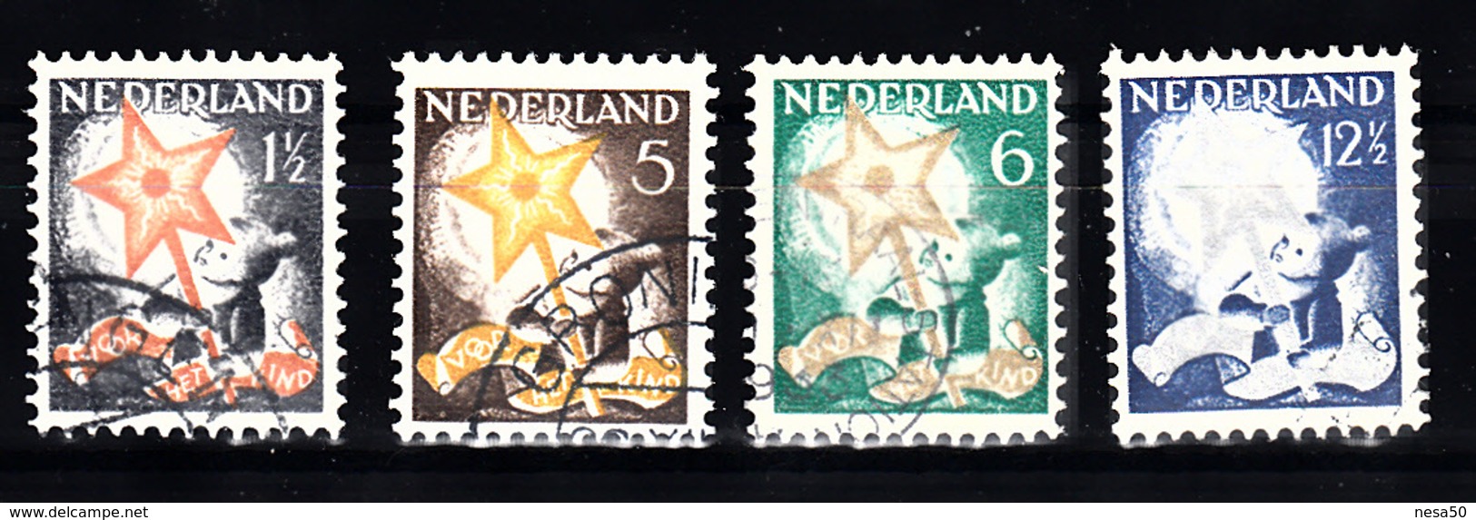 Nederland 1933 Nvph Nr 261 - 264, Mi Nr 268 - 271 ; Kinderzegels - Gebruikt