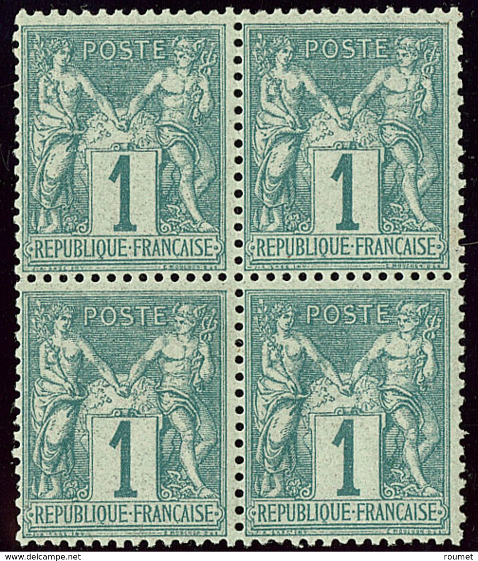 ** No 61 Bloc De Quatre, Très Frais. - TB - 1876-1878 Sage (Type I)