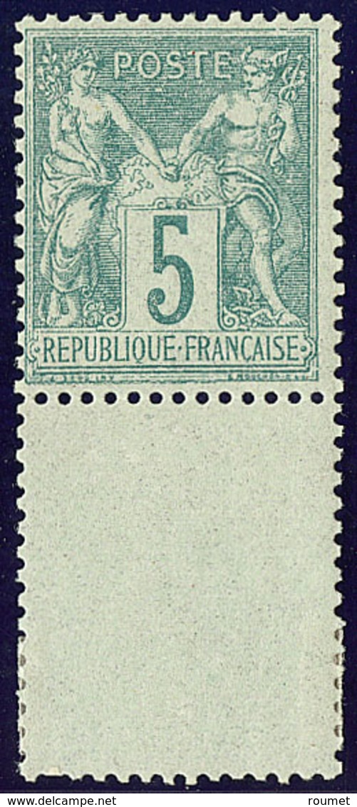 ** No 64, Vert, Bdf, Très Frais. - TB. - R - 1876-1878 Sage (Tipo I)