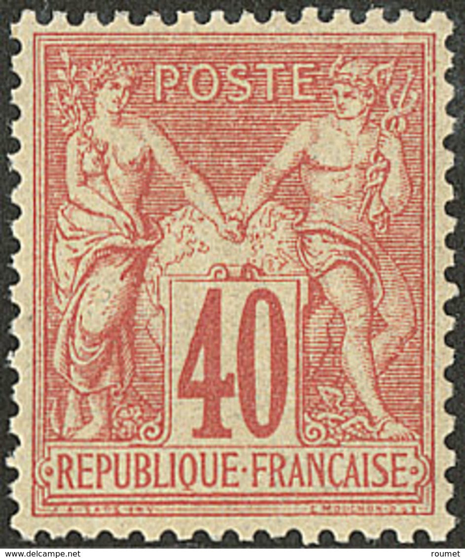 * No 70, Rouge Orange, Très Frais Et Bien Centré. - TB. - R - 1876-1878 Sage (Type I)