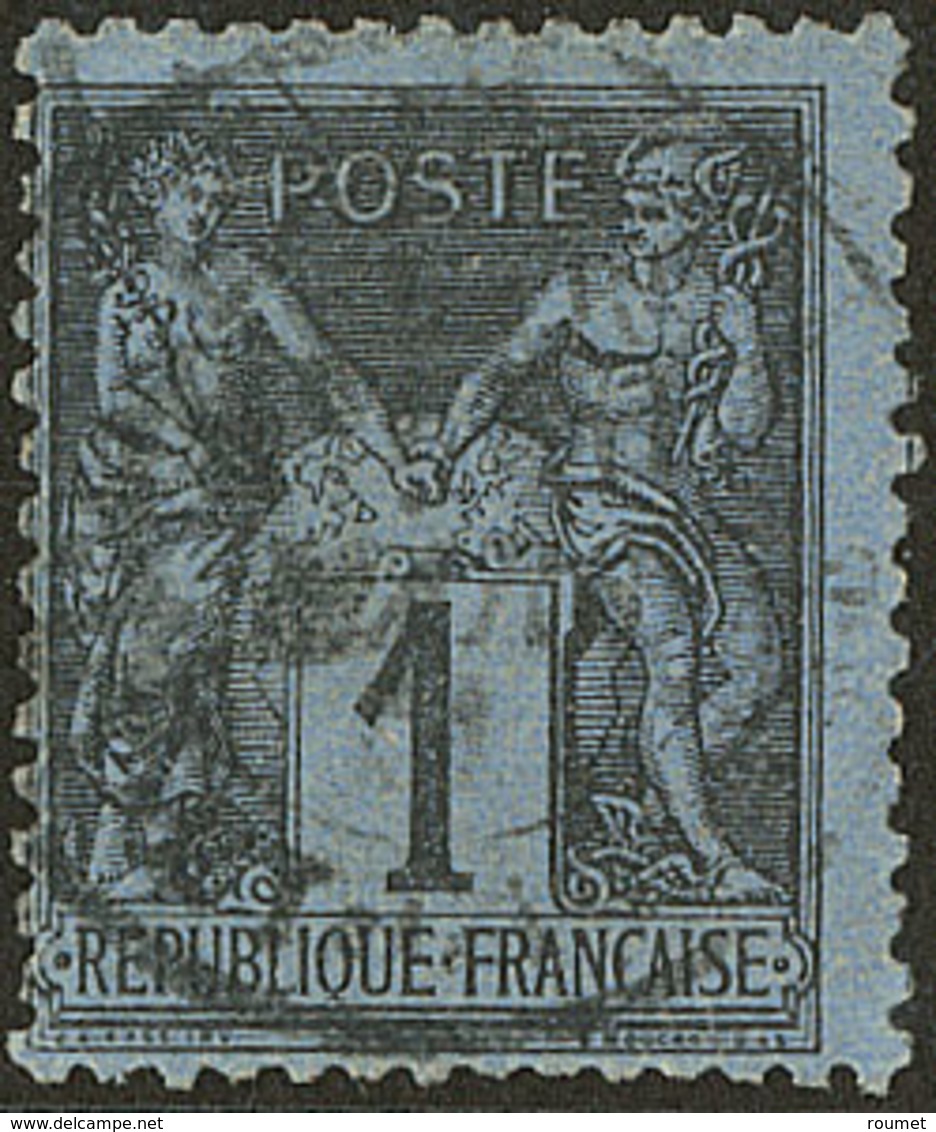 Bleu De Prusse. No 84, Nuance Pâle. - TB. - R - 1876-1878 Sage (Tipo I)