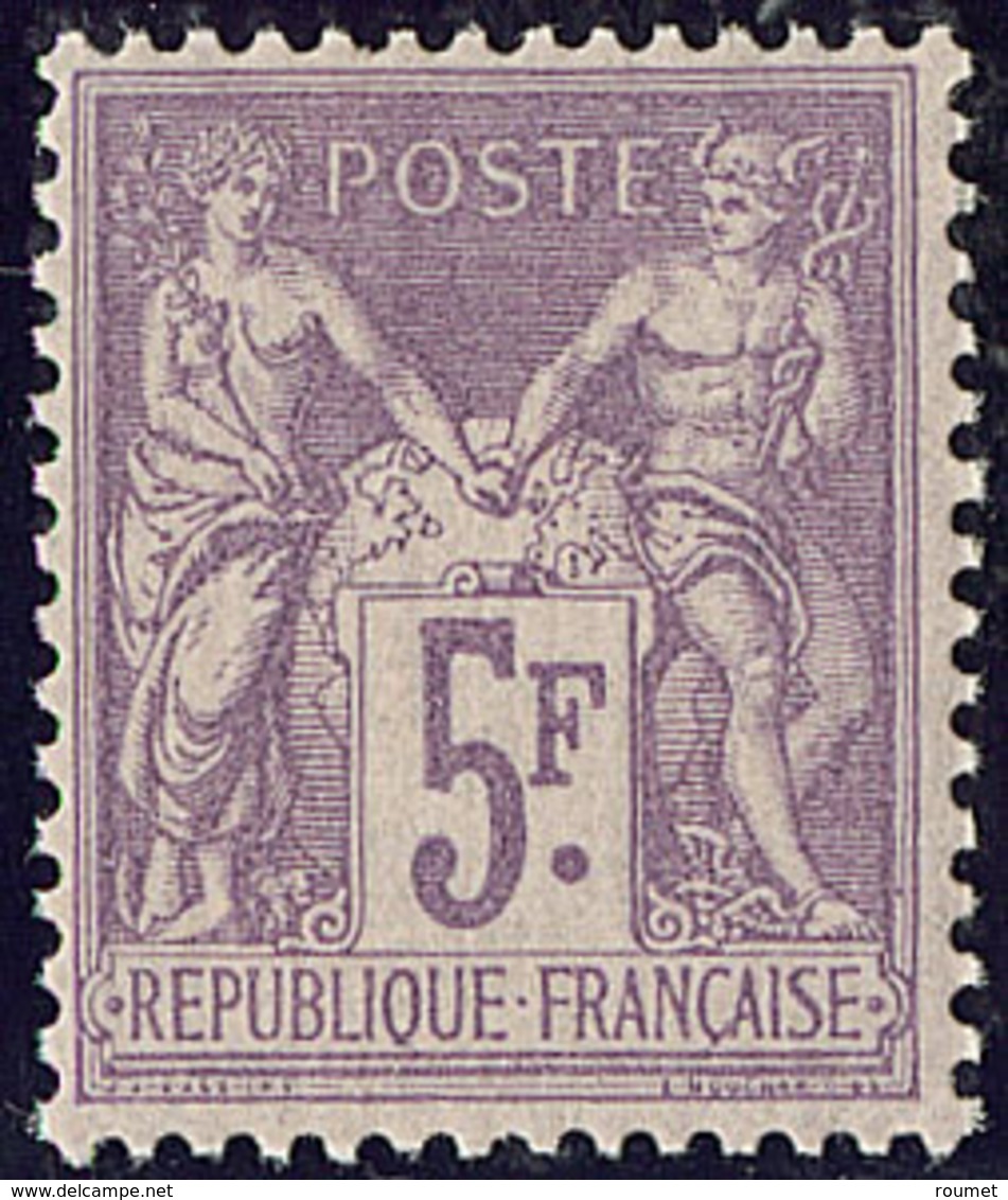 ** No 95, Violet Sur Lilas, Nuance Foncée, Très Frais Et Centré. - TB - 1876-1878 Sage (Type I)