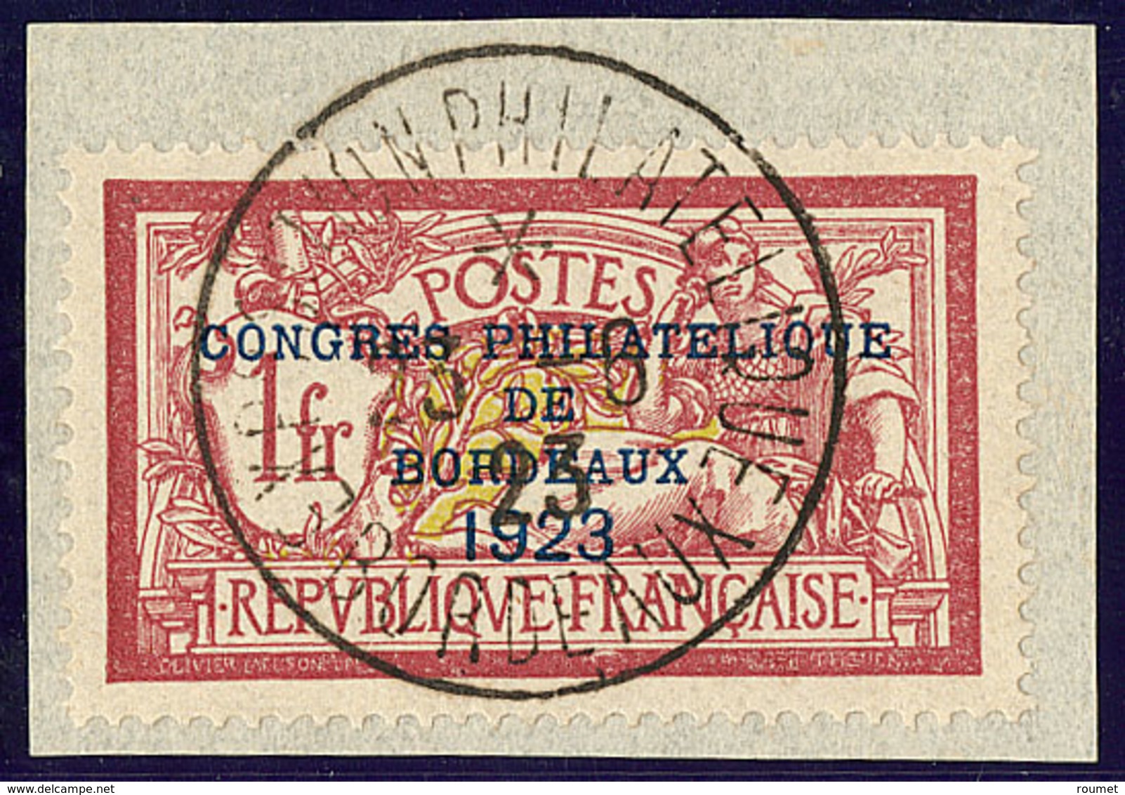Congrès De Bordeaux. No 182, Obl Cad 23.6.23 Sur Petit Fragment, Bien Centré. - TB - Other & Unclassified