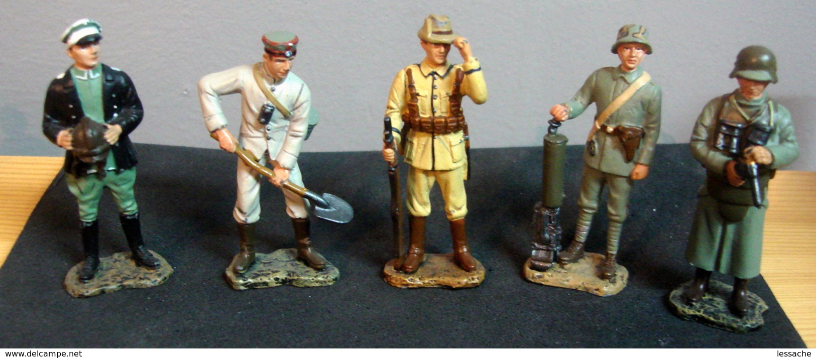 Soldats De Plomb, Armée Allemande 1917 , 5 Figurines - Soldats De Plomb