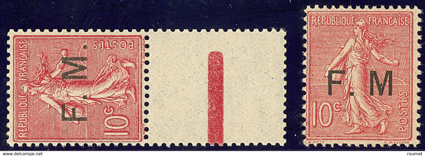 ** Nos 4 Bdf, 4a (sans "." Après M). - TB - Military Postage Stamps