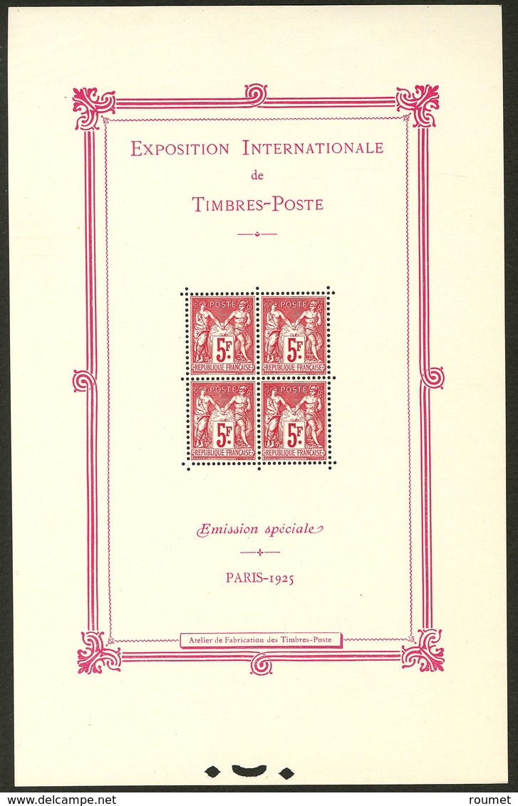 * Paris. No 1, Qqs Froissures Sur Le Feuillet Mais Le Bloc De Quatre ** Et TB - Other & Unclassified