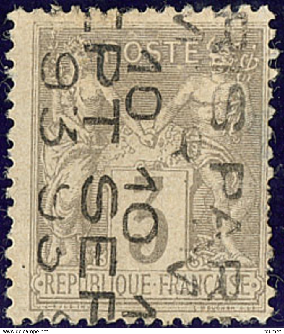 Surcharge 5 Lignes. No 13, 10 SEPT, Défauts Mais TB D'aspect - 1893-1947