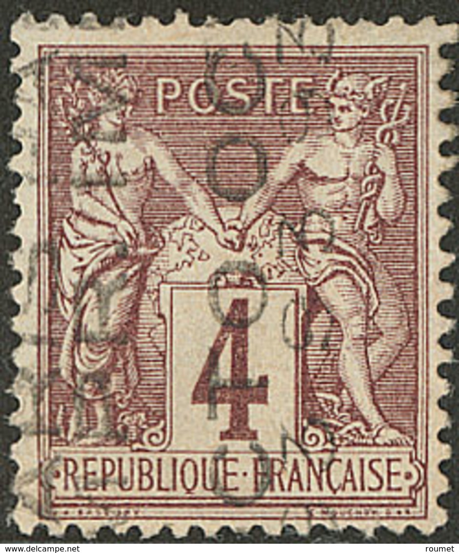Surcharge 5 Lignes. No 14, Sans Quantième OCTO, Jolie Pièce. - TB - 1893-1947