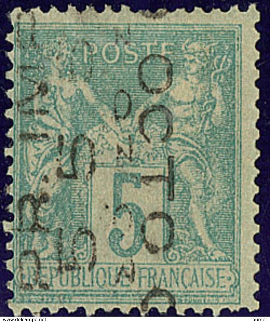 Surcharge 5 Lignes. No 15, 5 OCTO, Avec Date/mois Renversés. - TB - 1893-1947