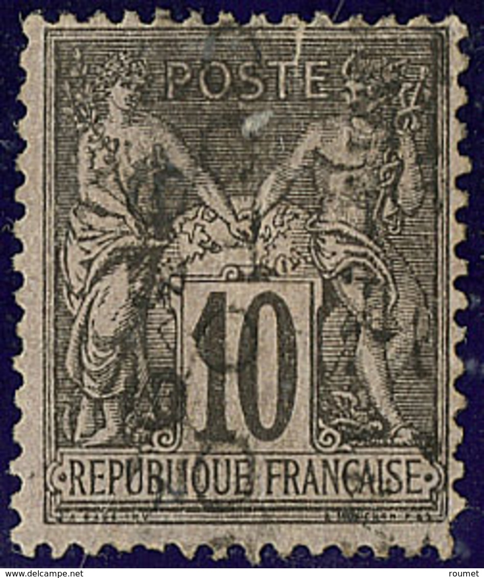 Surcharge 5 Lignes. No 16, 26 OCTO, Fente Mais TB D'aspect - 1893-1947