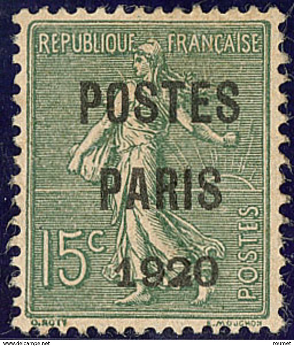 Postes Paris. No 25, Trace De Gomme, Très Frais Et Bien Centré. - TB - 1893-1947