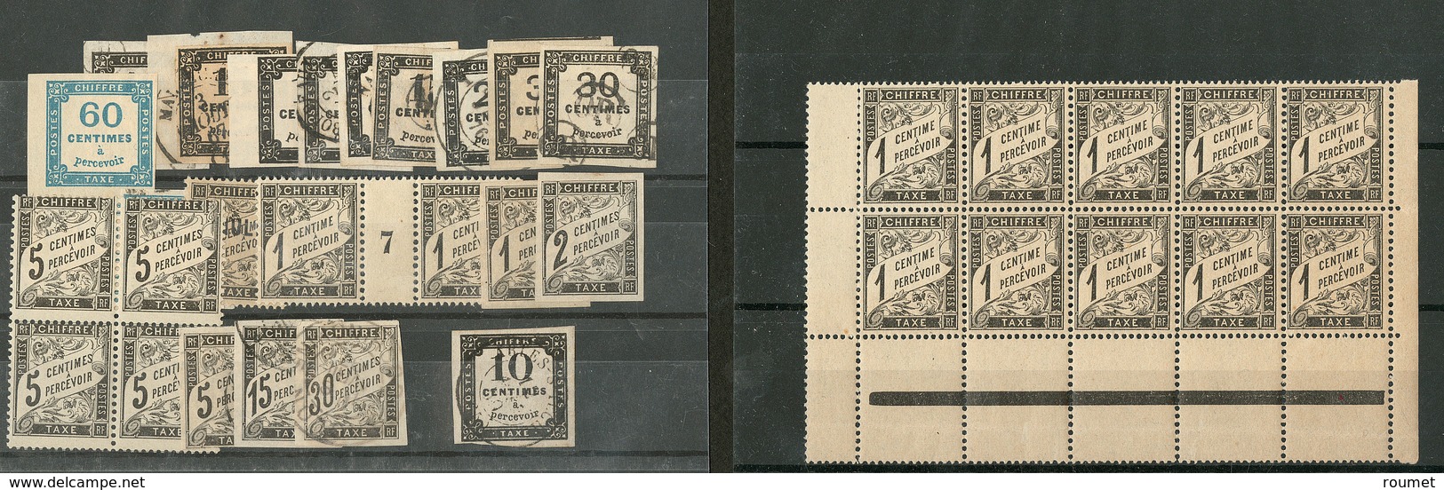 Collection. 1859-1878 (Poste), Petites Et Moyennes Valeurs (dont N°1 Aminci), Des Ex * Ou **. - TB - Other & Unclassified