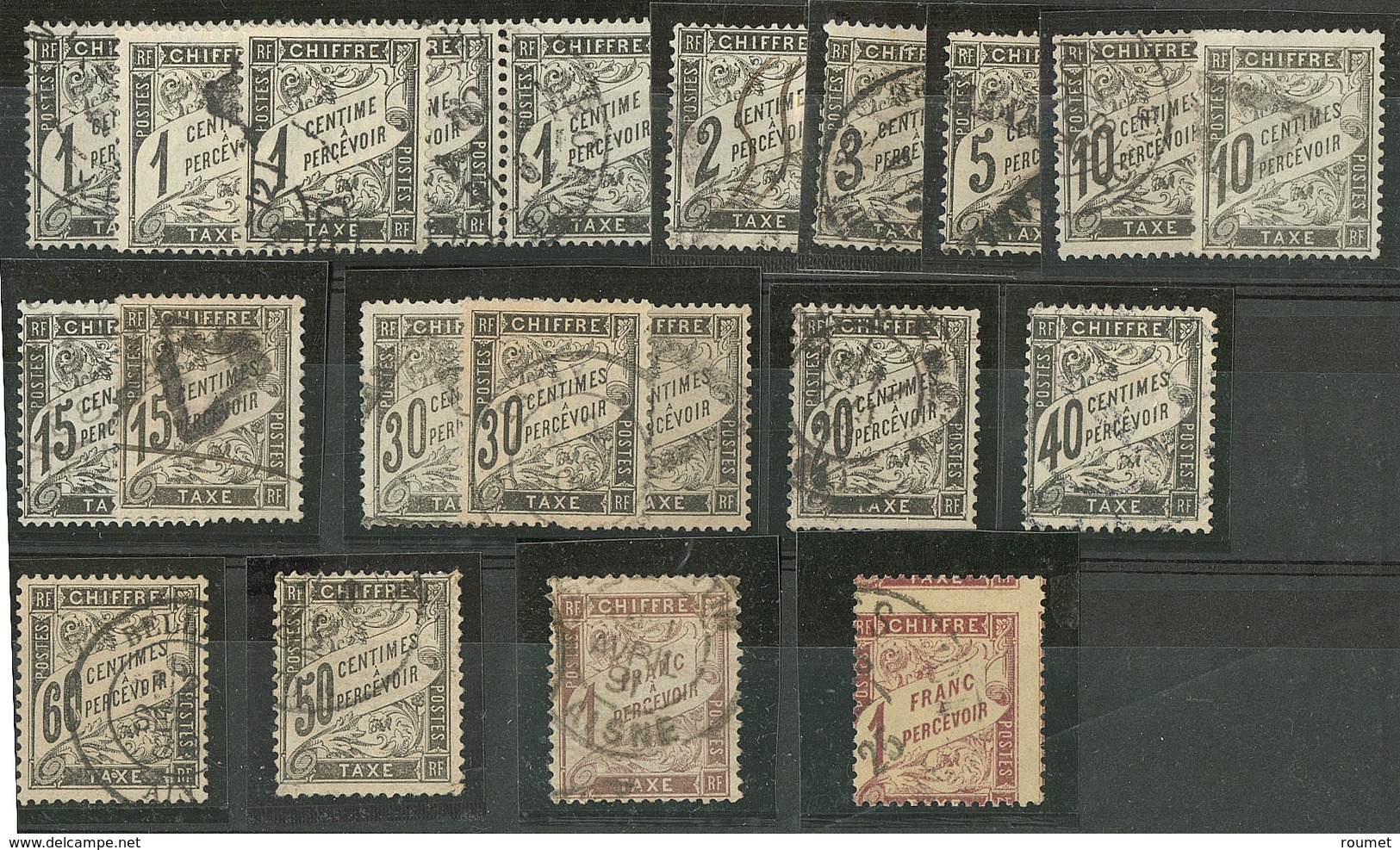 Collection. 1881-1892, Type Duval, Valeurs Et Obl Diverses. - TB (cote Maury) - Autres & Non Classés